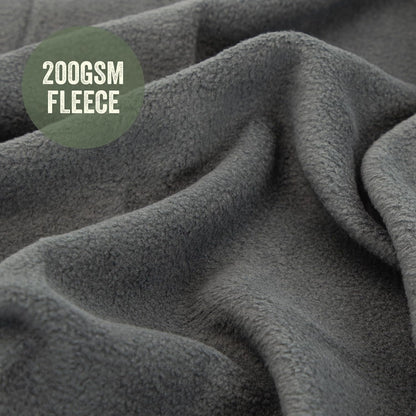 Milestone Camping 24680 Thermal Polar Fleece Blanket/Charcoal Colour / 150cm x 120cm / Great for The Campsite, Caravan Or Car