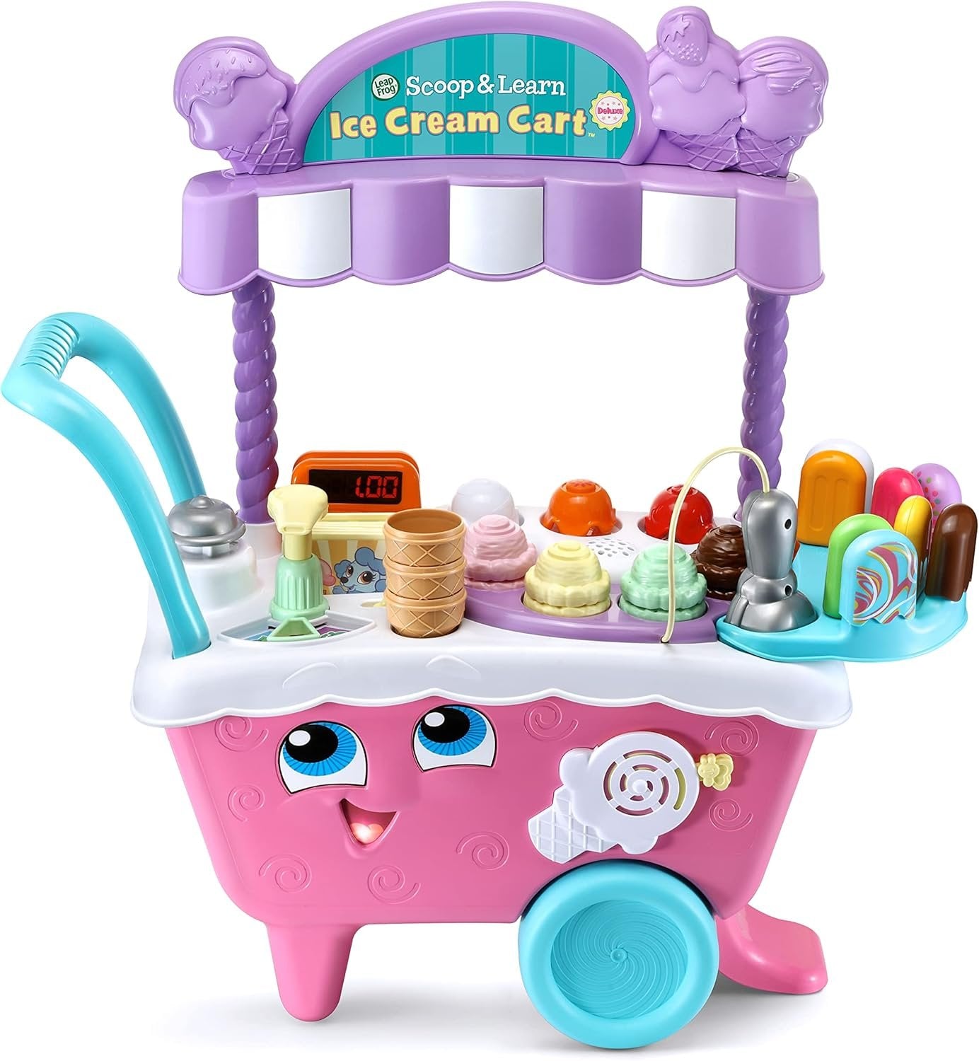 LeapFrog Scoop & Learn Ice Cream Cart Deluxe (Amazon Exclusive) Frustration Free Packaging