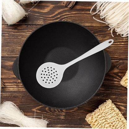 SOIMISS Recinzione Da Pesca in Silicone Caldo Utensili Da Cucina Notizia in Anticipo Gadget Da Cucina Cucinare Colino Per Cucchiaio Da Frittura Pentola Piccolo Filtro Bianca Gel Di Silice