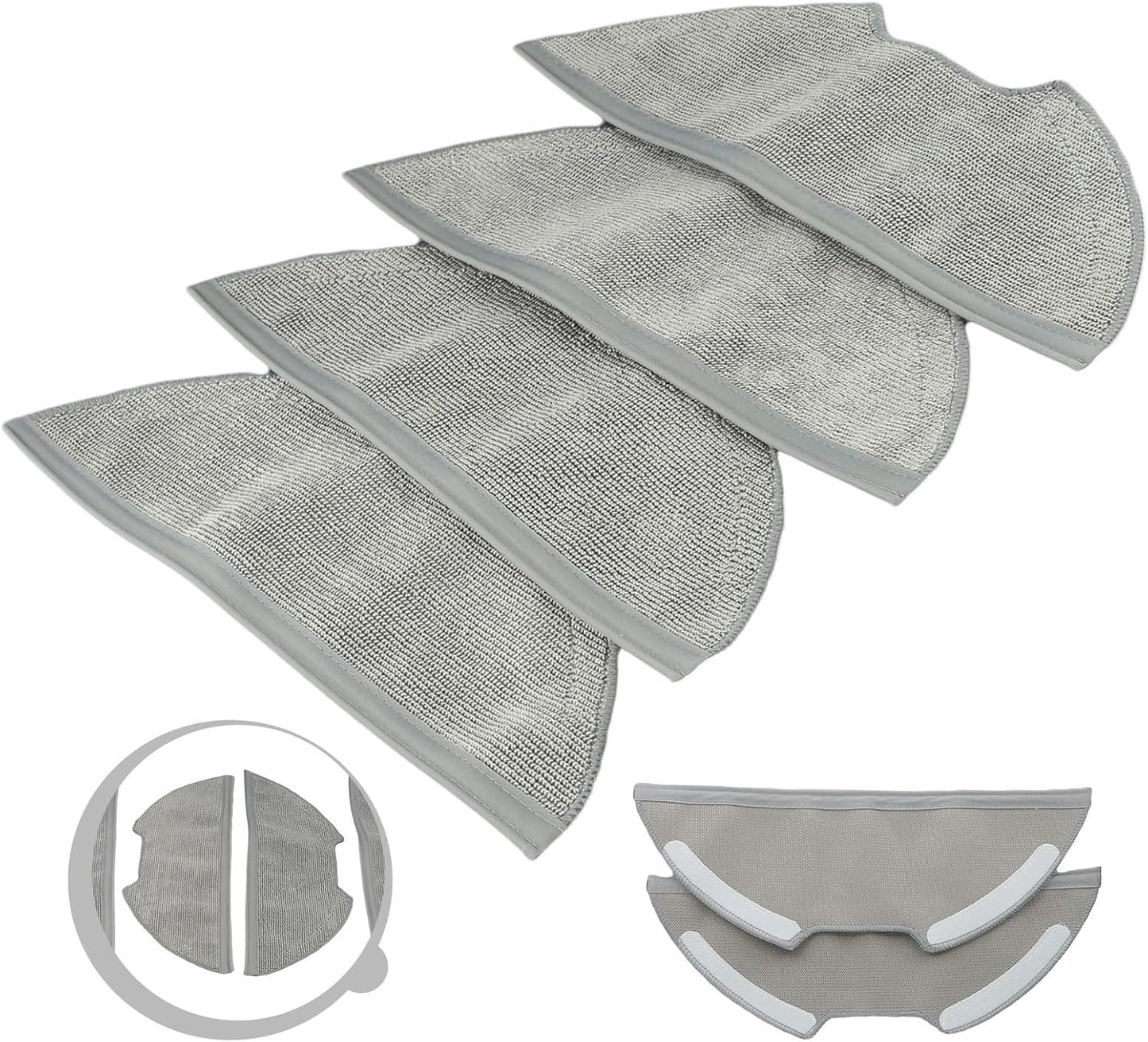 Panni per robot aspirapolvere compatibili con M9/Eureka E10S/per A8 Essential Cleaning Accessory (confezione da 4)
