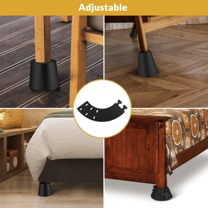 Bed Frame Toe Protectors，Bed Frame Leg Covers, Toe Protector,Bed Frame Leg Protector,Toe Savers for Bed Frame,Toe Guard-Bed Bumpers to Guard Against Foot Injury,Made of EVA, Better Protection(4 Pack)