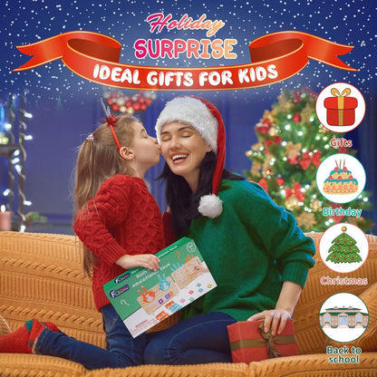 FCSONU Preschool Learning Educational Toys for Toddlers 3-4, Math Manipulatives Finger Counting Number Counting Blocks for Kids Ages 3-5, Montessori Toys for 3 4 5 Year Old Boys Girls Birthday Gifts