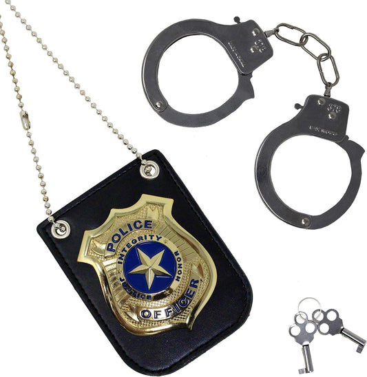 Spooktacular Creations Police Pretend Play Toy Set for School Classroom Dress Up Pretend Play, Detective Role Play Accessory