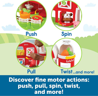 Learning Resources Peekaboo Learning Barnyard Playset, 12 Pieces, Ages 18 Months+, Toddler Toys, Montessori Toys, Preschool Learning Activities