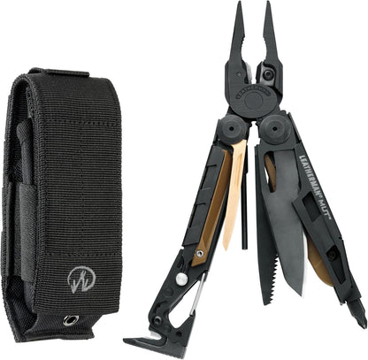 LEATHERMAN, MUT Multitool with Premium Replaceable Wire Cutters and Firearm Tools, Black with MOLLE Black Sheath