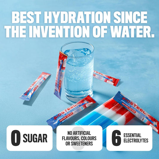 BioSteel Hydration Mix, Proudly Canadian - Great Tasting Hydration with Zero Sugar, and No Artificial Flavours or Preservatives, Ice Pop Flavour, 24 Single Serving Packets