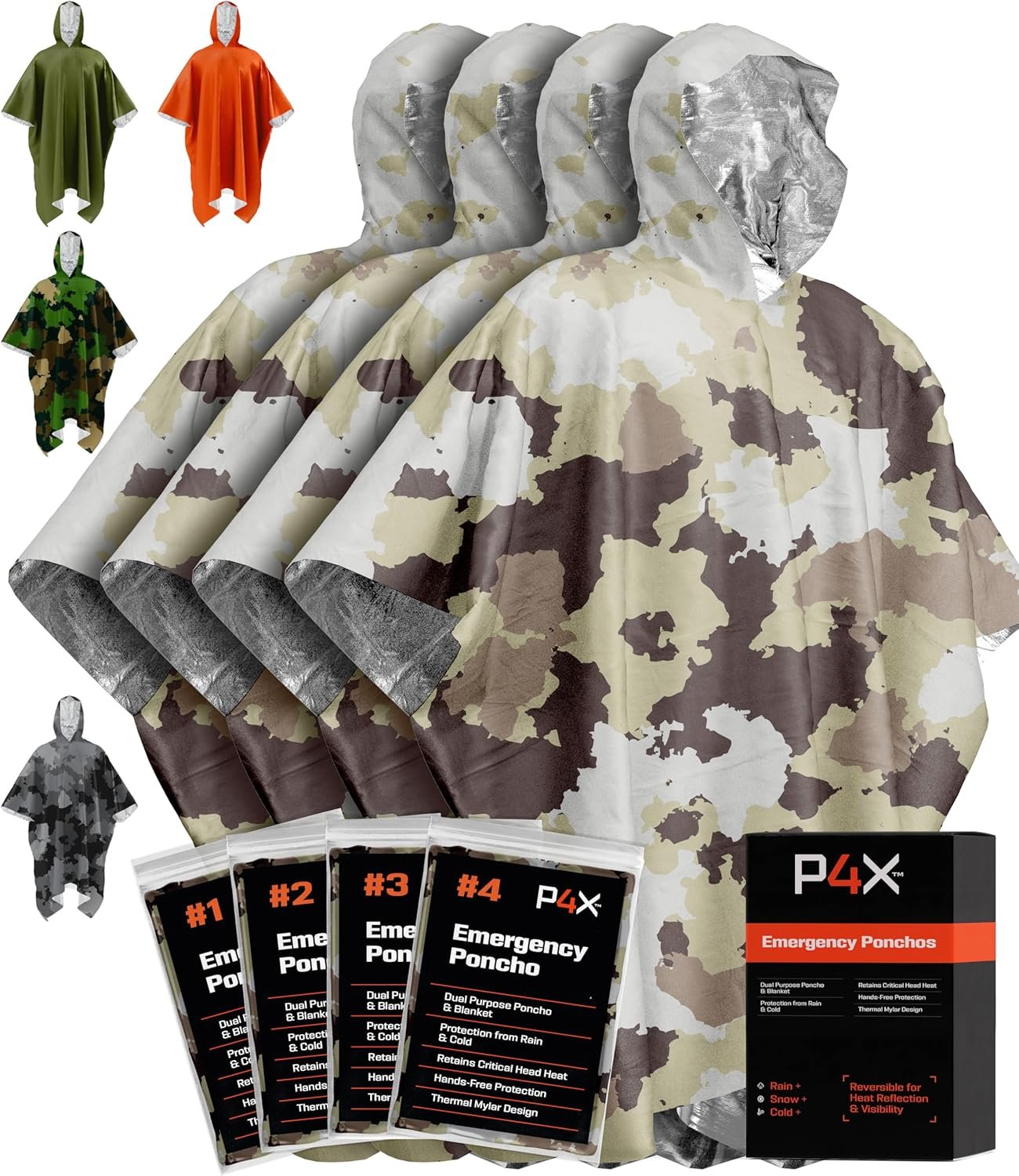 Blanket Poncho - Keeps You and Your Gear Dry and Warm - Survival Equipment for Outdoor Activity - Camping Hiking Gear
