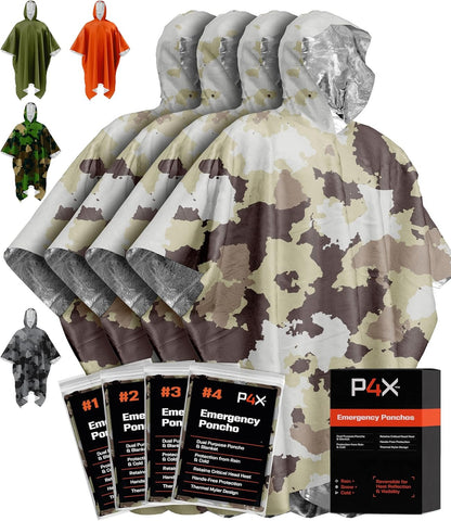 Blanket Poncho - Keeps You and Your Gear Dry and Warm - Survival Equipment for Outdoor Activity - Camping Hiking Gear