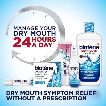 biotène Dry Mouth Lozenges for Dry Mouth and Fresh Breath, Dry Mouth Relief and Breath Freshener, Refreshing Mint - 27 Count (Pack of 3)