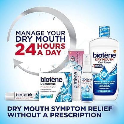 biotène Dry Mouth Lozenges for Dry Mouth and Fresh Breath, Dry Mouth Relief and Breath Freshener, Refreshing Mint - 27 Count (Pack of 3)