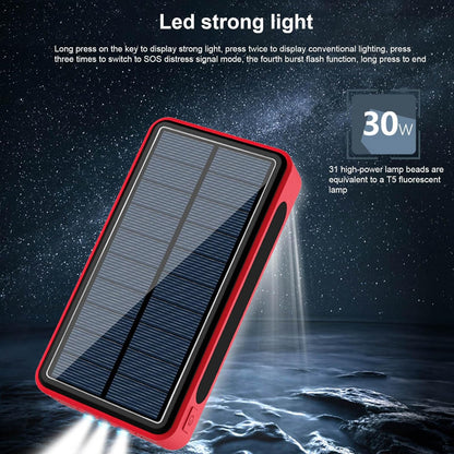 Outdoor Charging Station - Solar Power Charger Pack, Mobile Energy Source | 6.3 * 3.2 * 1.3 inches Shockproof Solar USB Bank, High Efficiency Portable Charger, Power Supply Backup During Hiking