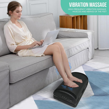 Snailax Foot Rest Under Desk, Foot Warmer with Washable Cover, 2 Adjustable Heights, Desk Footrest with Vibration Massage - Office & Gaming Footrest, Iedal ValentinesGifts for men women