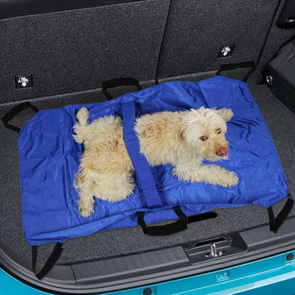 Pet Stretcher, Puppy Transport Carrier, Foldable Rescue Tool, 47,24 x 29,13 x 1,18 pollici, Multifunctional Transfer Design, Safety Strap Included, Medium Large Animal Use, Bunny Cat