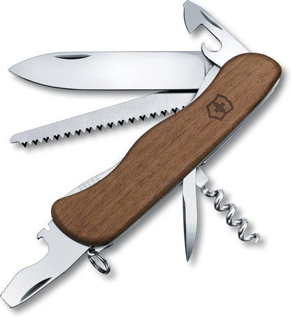 Victorinox Forester Wood Swiss Army Knife, Large, Multi Tool, 10 Functions, Wood Saw, Wood