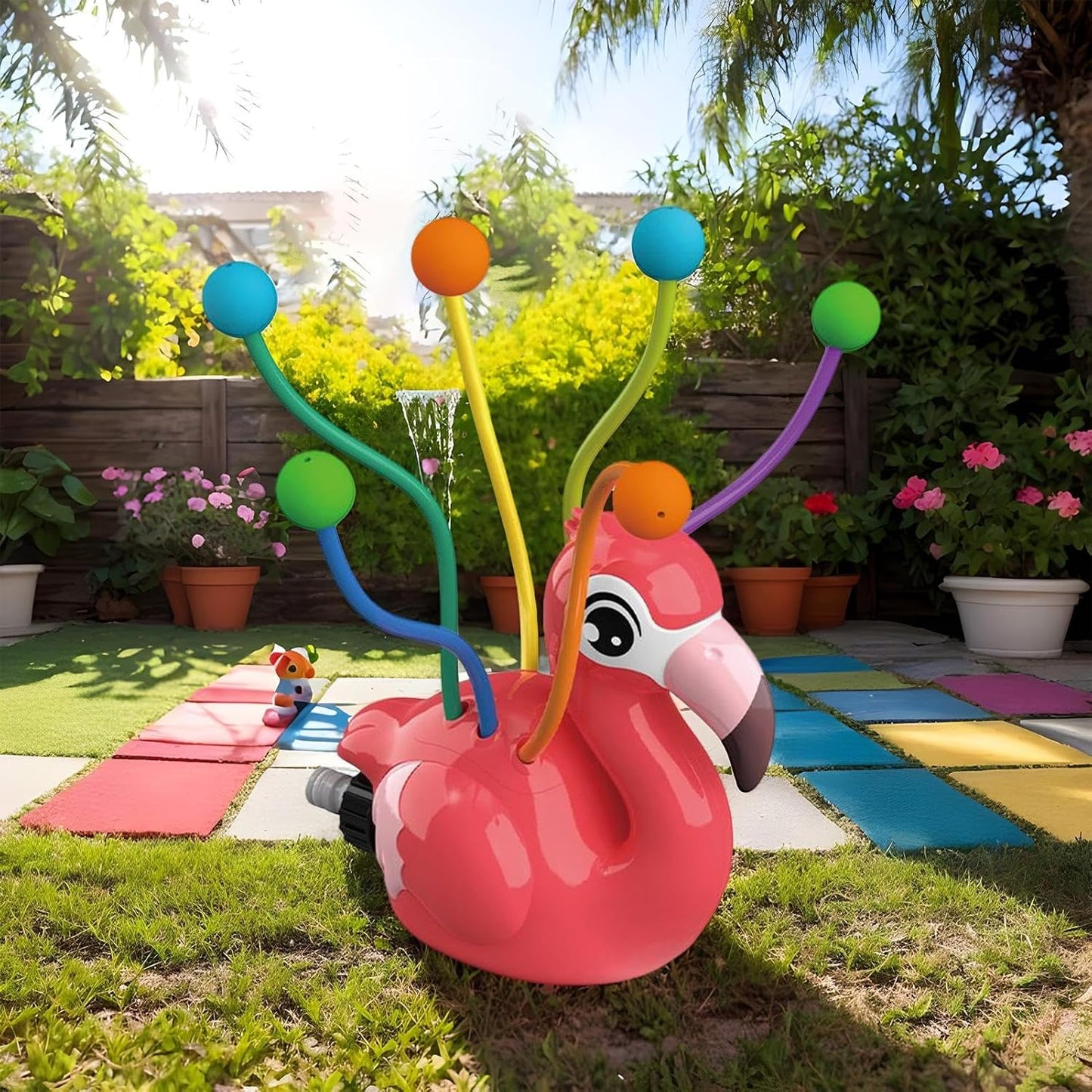 Water Sprinkler for Kids, Outdoor Water Play Sprinkler Spray Toy, Fun Splashing Activity for Children, Ideal for Backyard, Garden, Lawn, and Deck Playtime