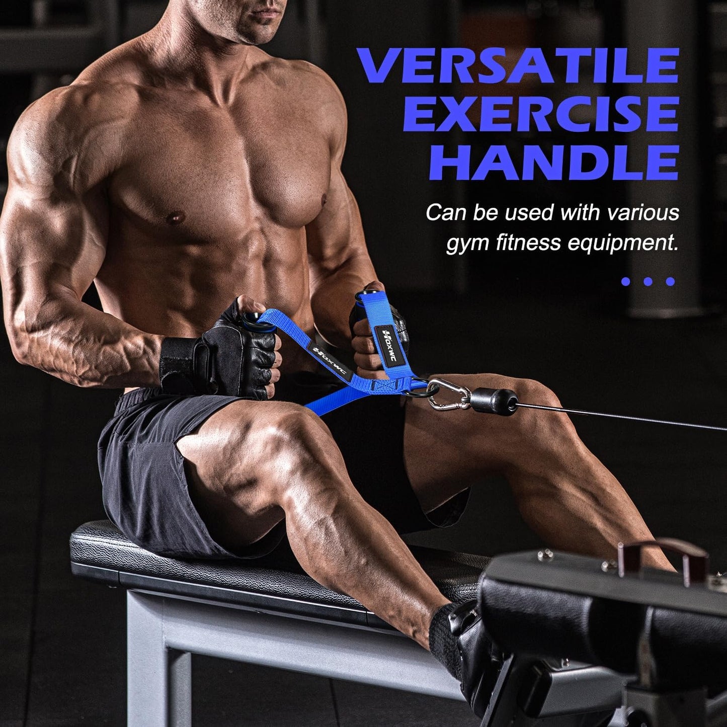 Cable Handles Gym Equipment, Heavy Duty Resistance Band Handles, Replacement Exercise Handles for Cable Machine, Pulley System, Strength Trainer, Pull Down Workout, Home Gym Cable Attachments