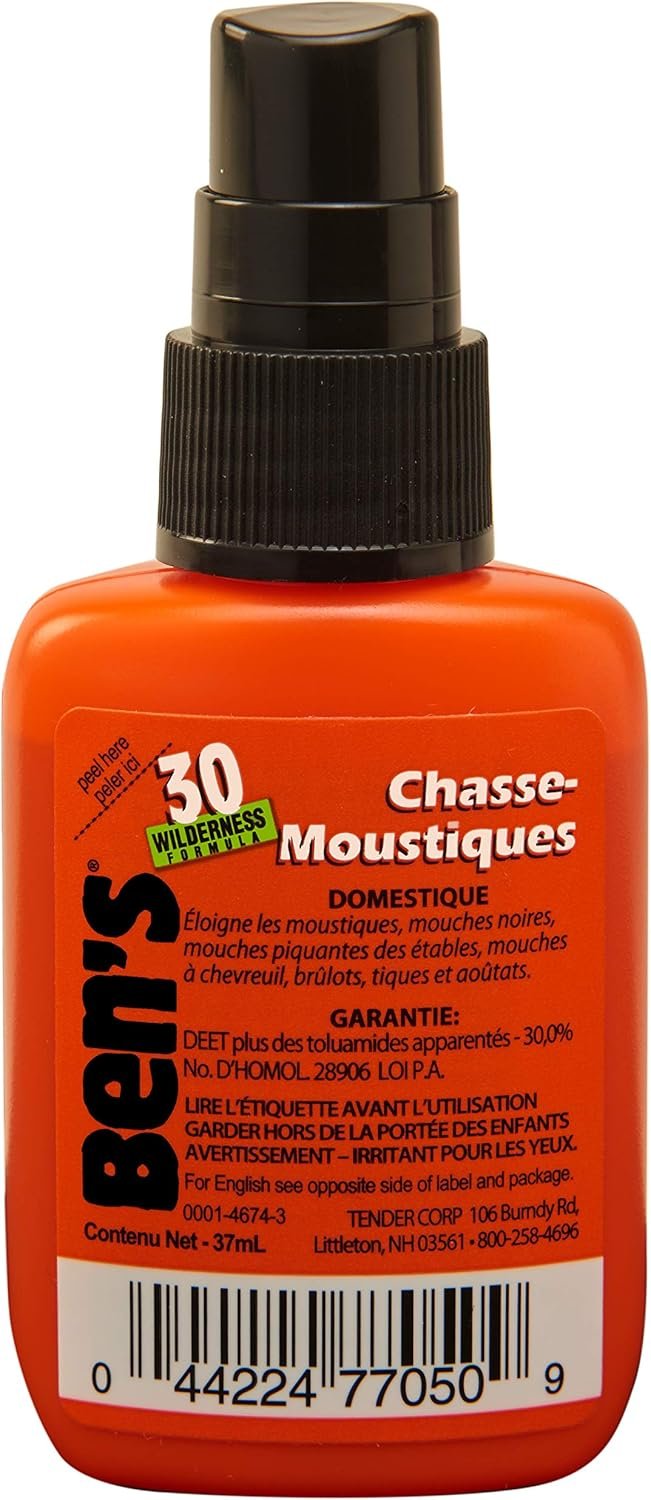 Ben's 30% DEET Mosquito, Tick and Insect Repellent, 37ml Pump, Pack of 4
