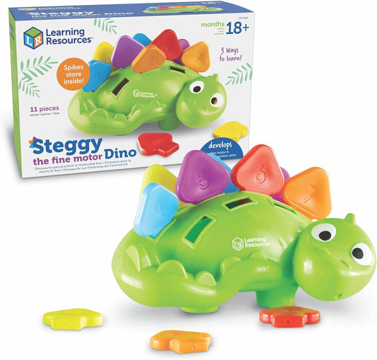 Learning Resources Steggy The Fine Motor Dino, Fine Motor Toy, Ages 18+ Months