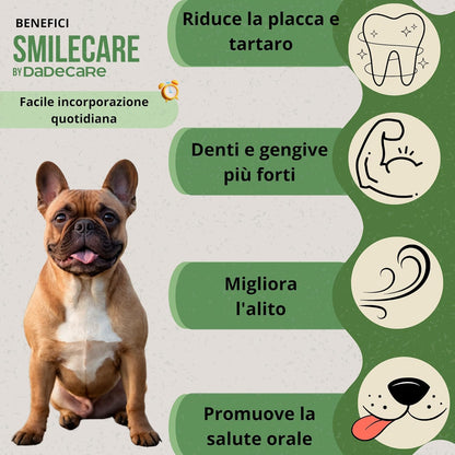 Smilecare Bad Breath Powder 220g Kelp - Natural Alternative for Dogs and Cats, Improves Breath, Reduces Tartar, Prevention Dental Problems - No Daily Brushing