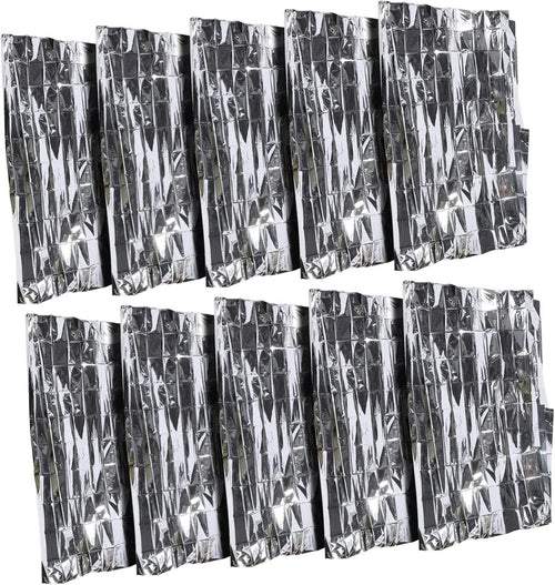 EXHUMKY 10Pcs Thermal Emergency Blanket Lightweight Sun Protection Survival Blankets for Camping Hiking First Aid Outdoor Activities Pet Design
