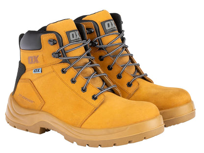 OX Tools Nubuck Leather Safety Boots-Size 13, OX Attitude Honey-Nubuck Leather Safety Boots, Size 44, Honey, UK, Honey