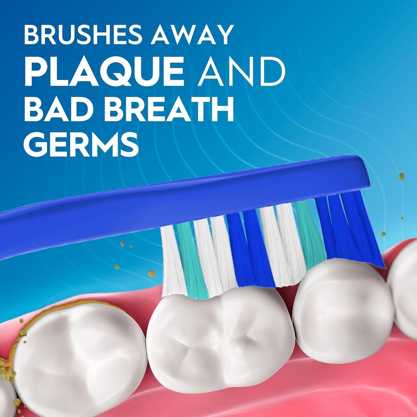 Oral-B Essential Clean Toothbrushes, Removes Plaque, Medium, 6 Count