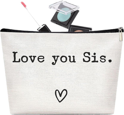 Toiletry Bag Travel Bag - Large Toiletry Bag Sister,Portable Travel Toiletries Hygiene Bag, Funny Christmas Birthday Makeup Cosmetic Bag
