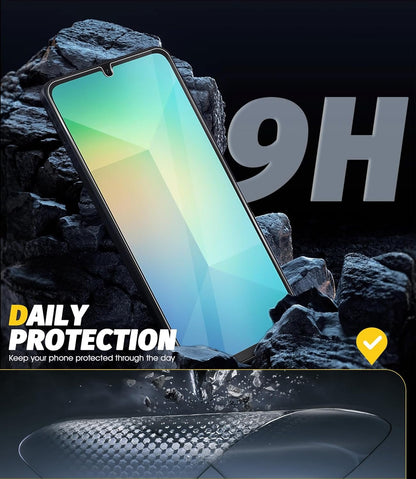 Orzero (3 Pack) Compatible for Samsung Galaxy A06, A05, A05s Tempered Glass Screen Protector, 2.5D Arc Edges, 9H Hardness, High Definition, Bubble-Free