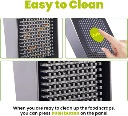 CINIMAX Heavy Duty 16-in-1 Vegetable Chopper - 8 Blade Mandoline Slicer with Push Button - Home Essentials & Kitchen Gadgets - French Fry Cutter, Onion Chopper, Vegetable Dicer - Cooking Accessories