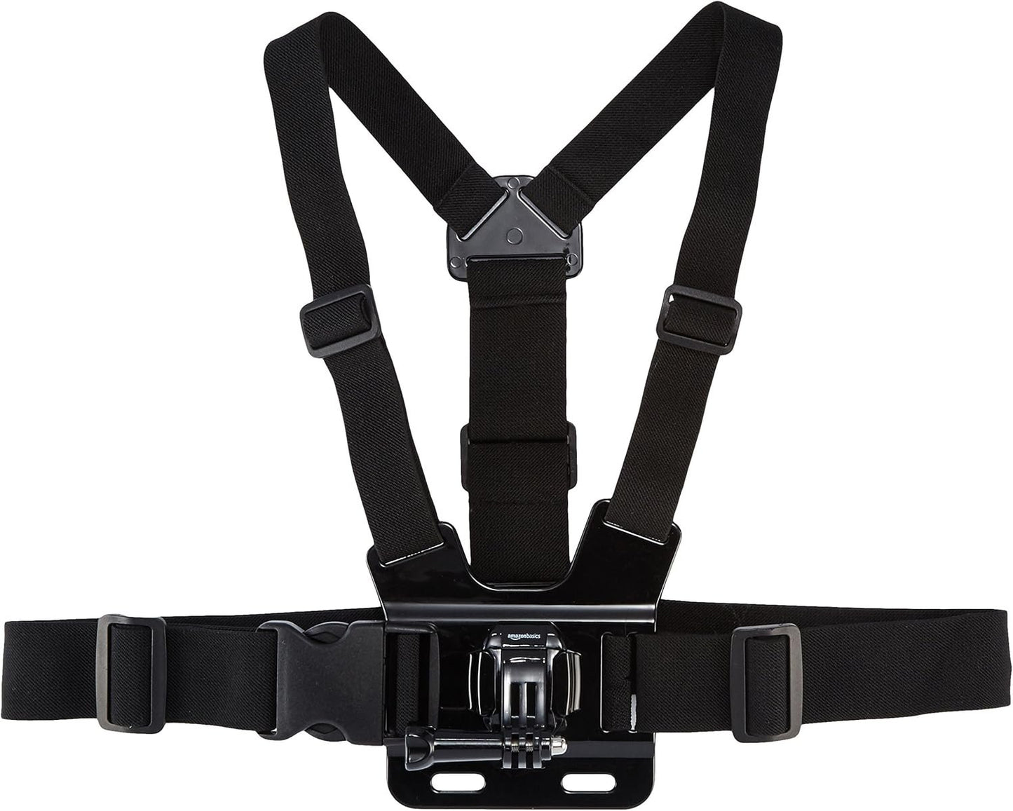 Amazon Basics Adjustable Chest Harness for GoPro Action Cam Lightweight Comfortable Black