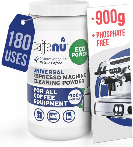Coffee Machine Cleaner Powder 900G / 31 oz. Essential part of your Barista Accessories. Espresso Machine Cleaner. Coffee Cleaning Powder For Group Head. Use on your Commercial Machine. For Barista Kit