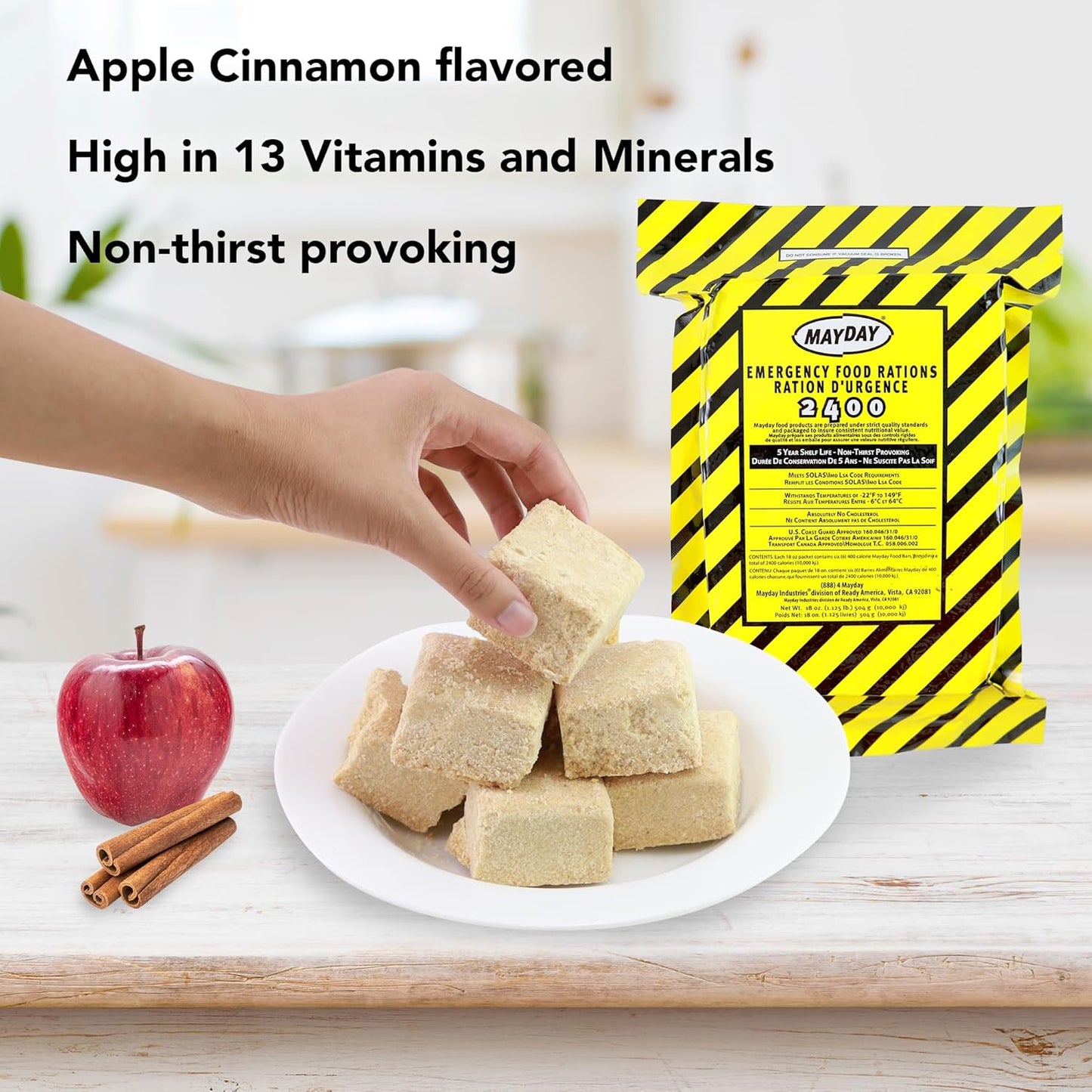 Quakehold! 1-Person, 3-Day Emergency Survival Kit - 3-Day Food, Water, Blanket & More - Earthquake, Fire, Flood, Hurricane Preparedness