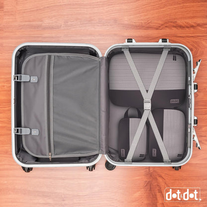 4pc Small Compression Packing Cubes for Suitcases - Carry-on Luggage Organizers for Travel