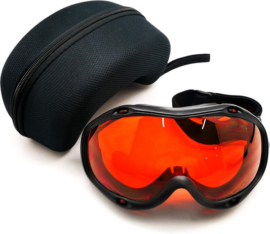 MCWlaser 190-540nm Laser Safety Glasses Goggles OD7+ For UV light Violet Blue Green Laser 405nm 445nm 450nm 473nm 532nm Absorption Type EP-3