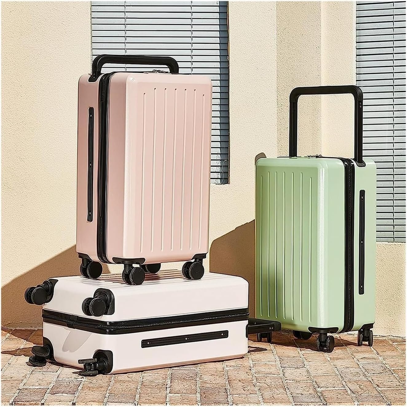 Luggage 20/24-inch Suitcases with Wheels Large Capacity Carry On Luggage Security Combination Lock Suitcase Wear-Resistant Luggage Lightweight and Durable(24in)
