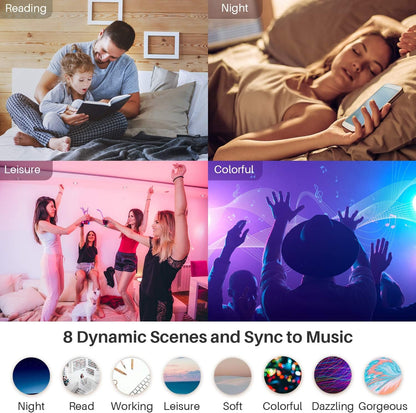 Peteme 4 Inch Pot Lights, Smart LED Recessed Lighting 6 Pack, High Brightness Dimmable RGBCW Color Changing Indoor Outdoor Soffit Downlight for Alexa/Google Only 2.4GHz WiFi 10W 800 Lumen