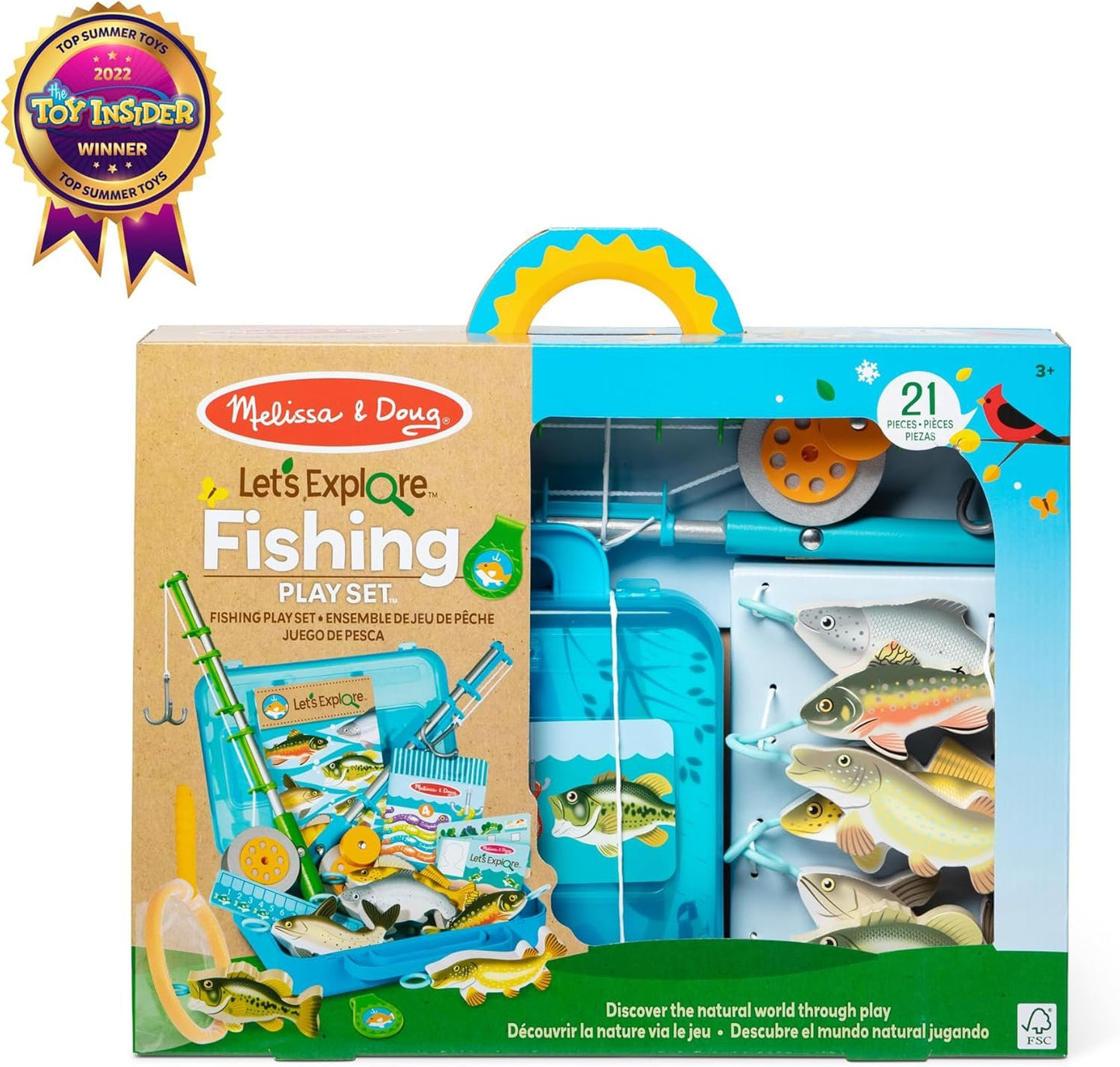 Melissa & Doug Let’s Explore Fishing Play Set – 21 Pieces