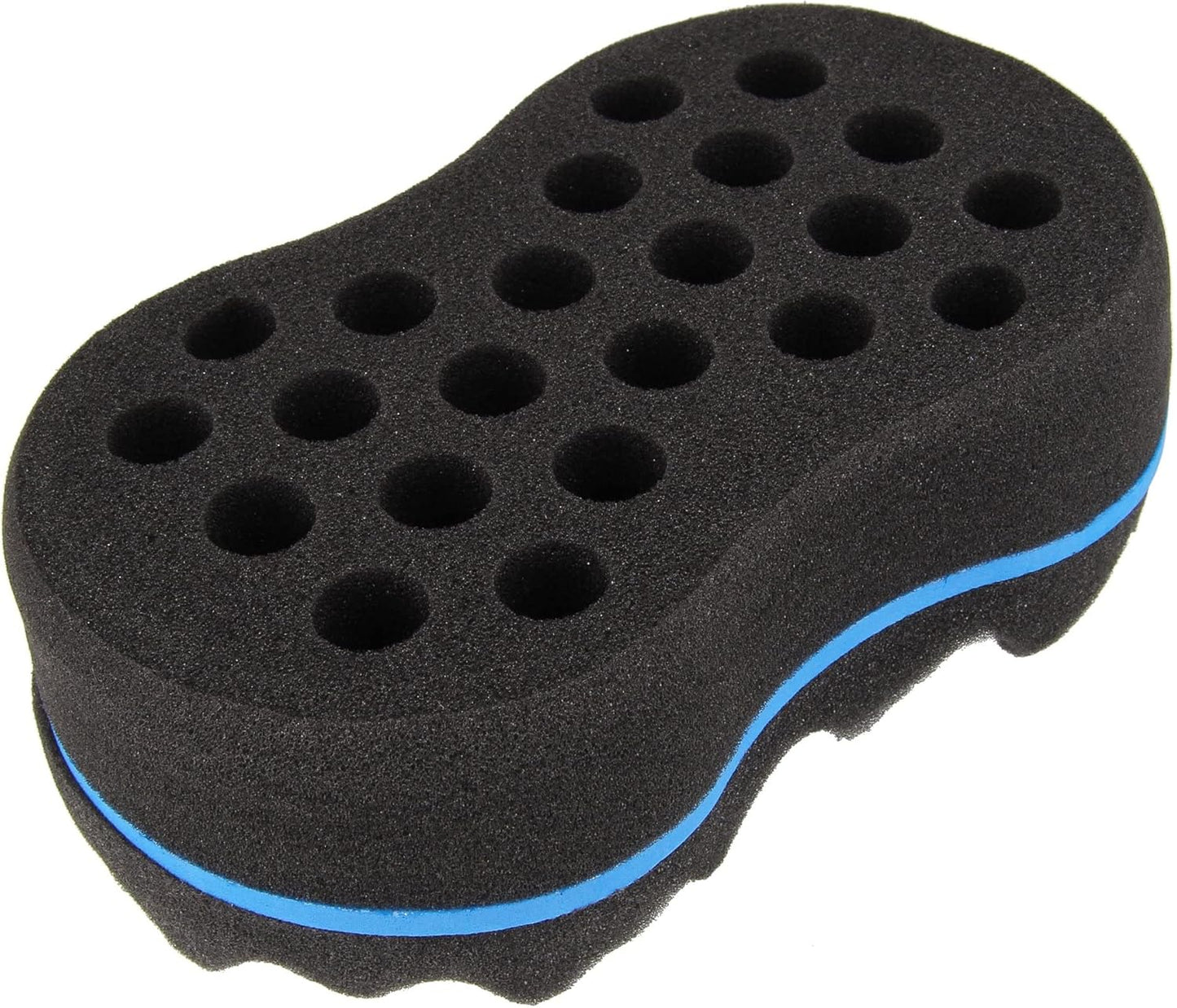 Beauty7 Double Side Two in One Magic Twist Hair Sponge Magic Hair Twist Sponges Afro Braid Style Hair Sponge Brush Natural Hair Sponge Barber Styling Comb Locking Afro Coil Comb Care Hair Styling Tool
