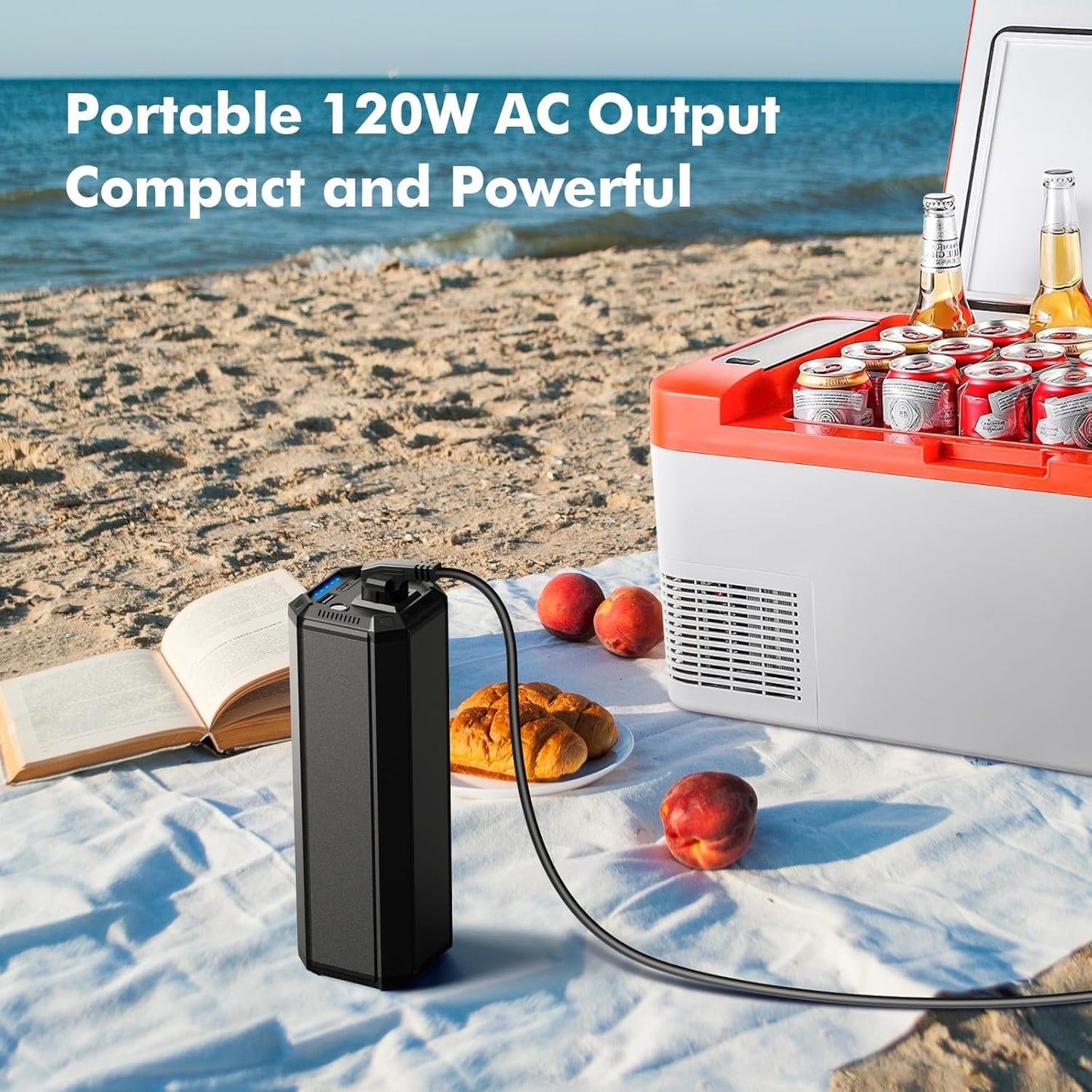Portable Power Bank with AC Outlet,120W/31200mAh Laptop Power Bank,65W PD External Battery Pack Charger.Travel Laptop Charger for Outdoor Camping,Home Emergency