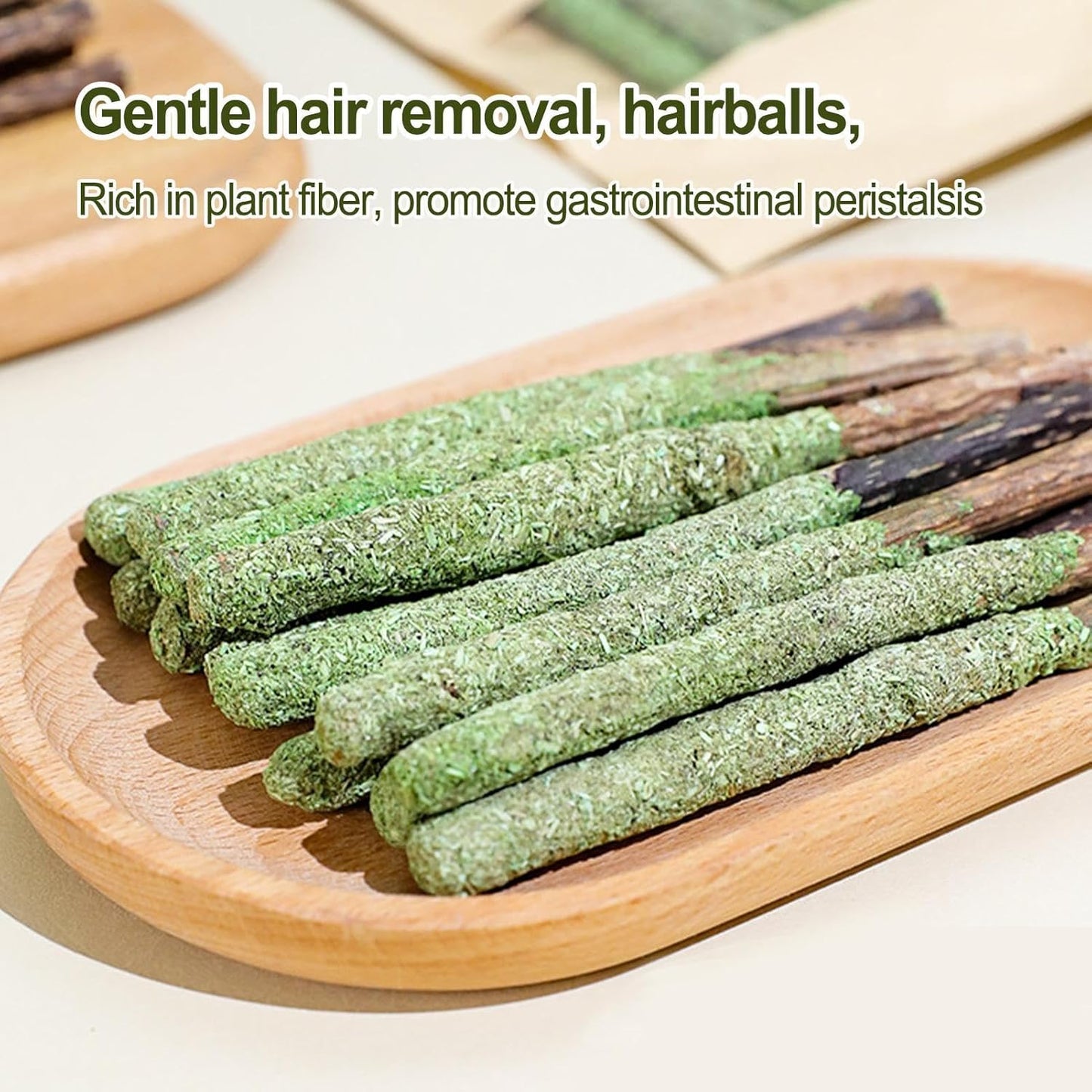 Cat Grass Chew Stick - Catnip Chew Stick, Organic Cat Tooth Cleaning Toy, Natural Cat Oral Care | Remover, Breath Freshener, Stress Reducing Chews for Hairball Removal