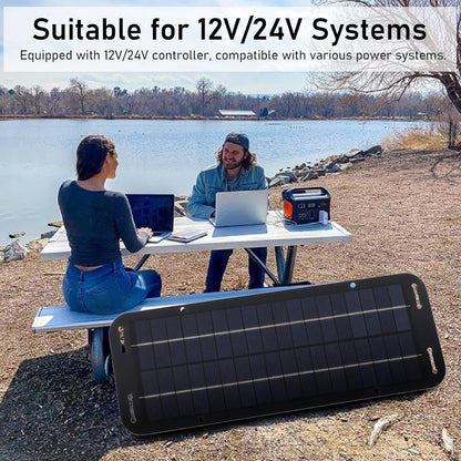 Solar Powered Charger - Panel Car Battery Charger, Powers Trickle Battery Charger | Waterproof Solar Panel Trickle Charging Kit, Solar Charger Powers Bank, Waterproof Solar Battery Maintainer for Car