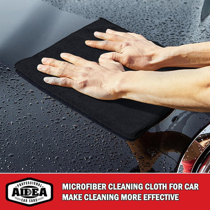 AIDEA Microfiber Cleaning Cloth 24 Pack, Microfiber Towels for Cars, Soft & Absorbent Cleaning Rags, Premium Lint Free Shop Towels for House, Kitchen, Car, 12inx16in