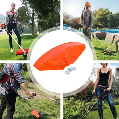 Brush Cutter Guard, Grass Trimmer Shield, Protection Cover Trimmers, Garden Maintenance Safety Attachment, Sturdy Strimmer Guard for 26-28mm Tube Diameter Outdoor Tools