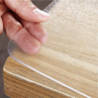Royhom Frosted Table Cover Protector 2mm Thick 60 x 36 Inch Table Protector for Dining Room, Plastic Table Cover, Dining Table Protector, Table Top Protector Waterproof Oil-Proof