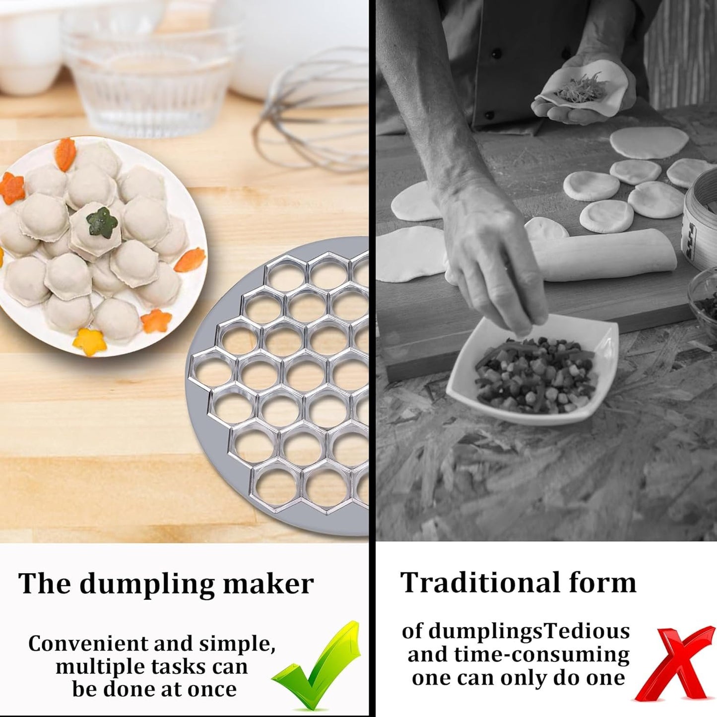 Dumpling Ravioli Mould Maker Pie Ravioli Mold, Quick Dumpling Tool Can Make 37 Dumplings Simultaneously for Kitchen, Pastry Gadgets, Kitchen Accessories Utensils