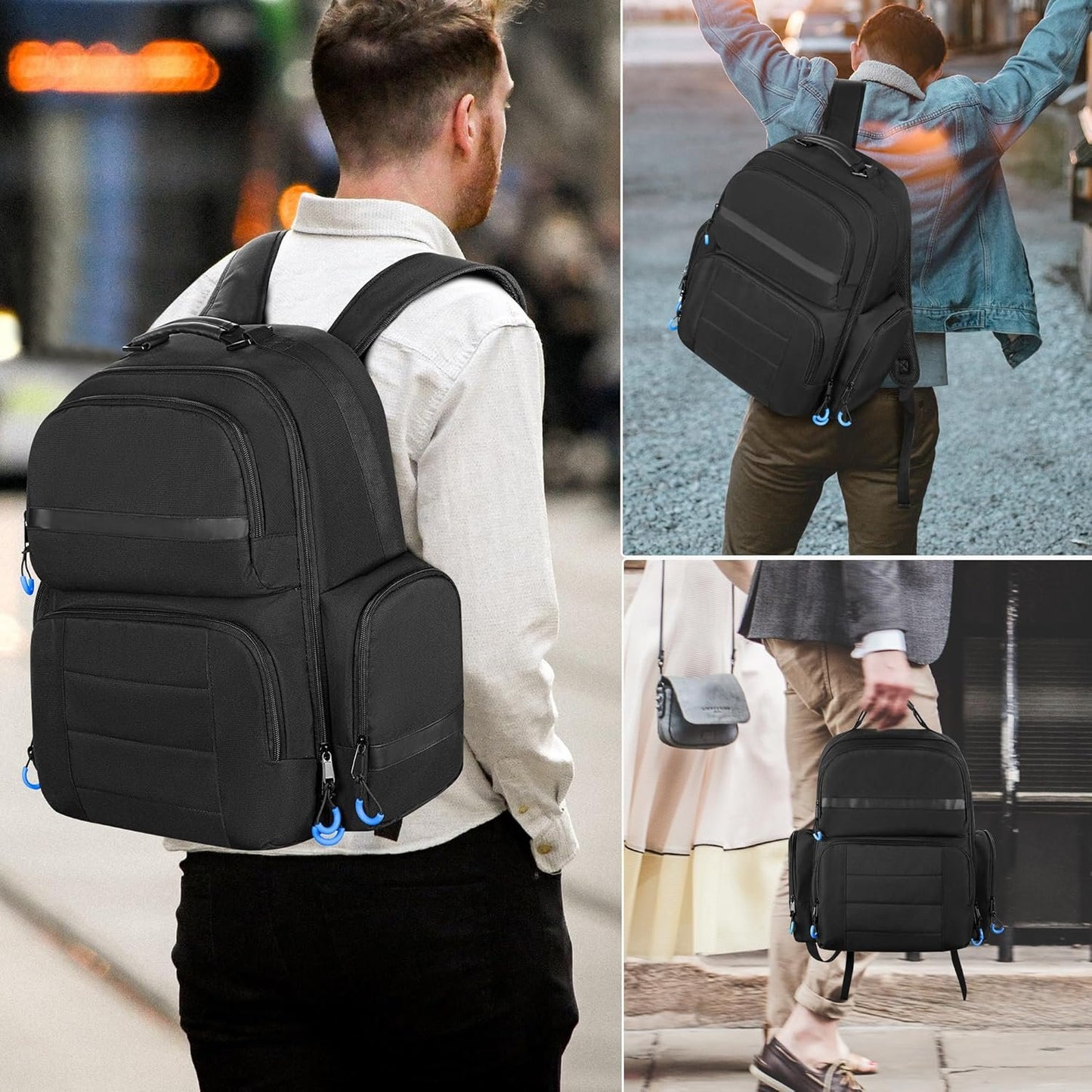 PGmoon Console Backpack Compatible with PlayStation 5/PS5 Slim/PS5 Pro, Travel Carrying Case Bag with Protective Liner, Fits 15.6’’ Laptop, Controllers and Most Gaming Accessories (Patent Design)