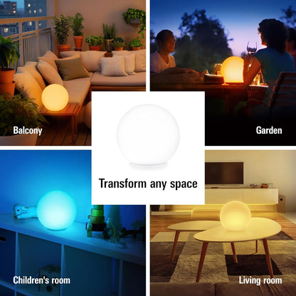Eve Flare (Apple Home) - Portable Smart LED Lamp, Indoor & Outdoor (IP65 Water Resistance), Wireless Charging, Bluetooth & Thread