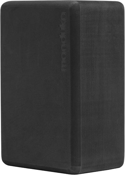 Manduka Yoga Block - Recycled EVA Foam Block with Ergonomic Support, Yoga Equipment, Home Gym Accessory, & Pilates Tool, Lightweight for Travel, High Density, Comfortable Edges