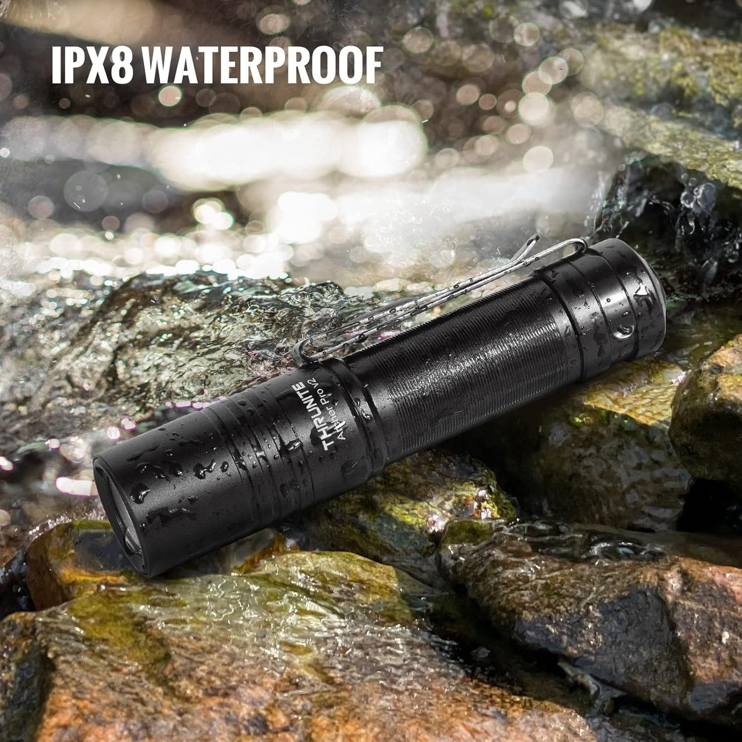 ThruNite Archer Pro V2 EDC Flashlight - Aluminum & Black Flashlight - 950 Lumens & Tail Switch Led - Super Bright & 15 Days Working - Emergency Light for Camping & Outdoor Adventures - Cool White