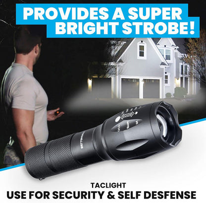 TacLight Tactical Flashlights, 3 Pack Zoomable Waterproof Flashlight Camping, LED Flashlight, Torch Light, Lampe De Poche, Heavy Duty Flash Light, Emergency Flashlight AS SEEN ON TV…